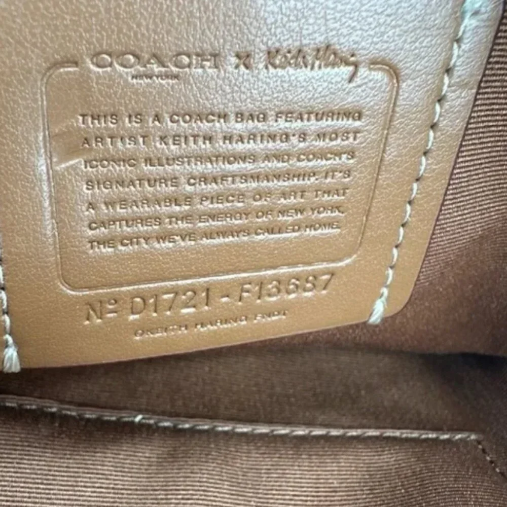 PLAY MYSTERY GAME $25/ SPOT TO WIN Coach x Keith Haring Crossbody EUC - Picture 8 of 16